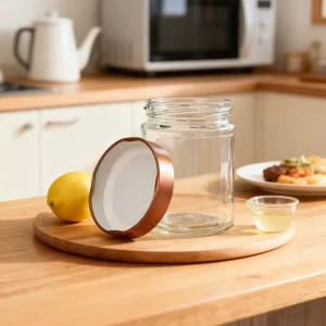 Different Size Round Clear Food Grade Glass Container Glass Jars for Kitchen