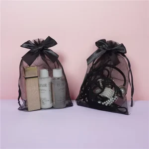 Direct Factory Custom Color Organza Pouch Candy Perfume Gift Package with Logo Print for Jewelry Container