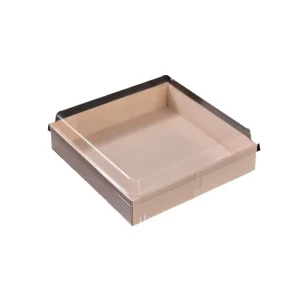 Disposable Customizable Wood Biodegradable Lunch Box Packaging Pastry Sushi Packing Square Platter Takeaway Box Model