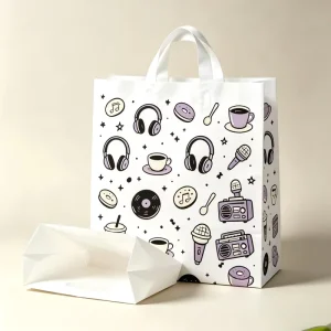Disposable PE With Handle Handheld Bag Thickened PE Material Supermarket Shopping Special