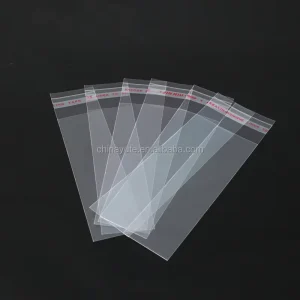 Double layer 5 Filament 9*19cm OPP Self adhesive Bag Transparent Toy and Accessory Packaging Bag Transparent Plastic Film Bag
