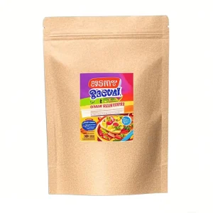 Doypack Ziplock Moisture Proof Brown Standing Pouches for Pet Canned Food Food Grade Kraft Paper PE/PET Laminated Zipper