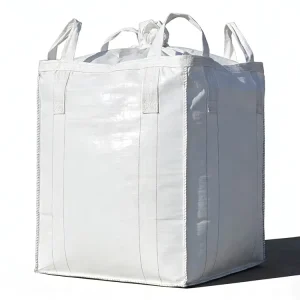 Durable 1 2 Ton Big PP Woven Jumbo FIBC Bulk Cement Coal Packaging Bags Top Fill Spout Cross Corner Loop