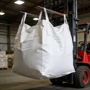 Durable 1 Ton 1500 kg Big Polypropylene Raffia Plastic PP Woven Jumbo FIBC Bulk Cement Coal Packaging Bags 5:1 Safety