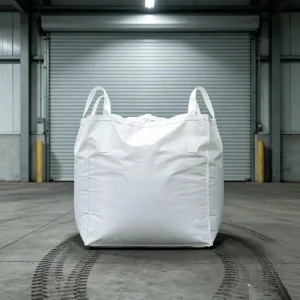 Durable Breathable PP Jumbo Bag Top Full Open Flat Bottom FIBC 1000kg Safety Factor 5:1 Cross Corner Loop Bulk Material