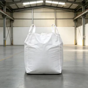 Durable Breathable PP Jumbo Bag Top Full Open Flat Bottom FIBC 1000kg Safety Factor 5:1 Cross Corner Loop Bulk Material