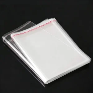 Durable Clear OPP Self Adhesive Bags Transparent Resealable Plastic Bags for Supermarket & Bulk Packaging