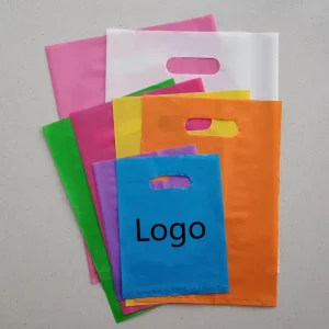 Durable Die Cut Plastic Bags With Your Own logo Luxury Clothing Packaging Waterproof Plastic Shopping Bag Vendor