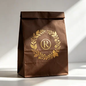 Durable Disposable Kraft Brown Paper Bags with Embossed Handles Bulk Mixed Sizes for Clothing Socks Packing Made of Cardboard