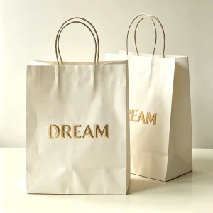 Durable Disposable Kraft Brown Paper Bags with Embossed Handles Bulk Mixed Sizes for Clothing Socks Packing Made of Cardboard