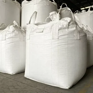 Durable FIBC Big Jumbo Bulk TON Bag 1 Ton Antistatic PP Woven Material Flat Bottom 5:1 Safety Cement Sand Packaging
