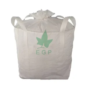 Durable FIBC Bulk Bag 1 Ton for Firewood Ventilated Waterproof Big Bag with Reinforced Handles for Easy Loading