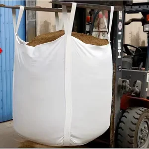 Durable FIBC Bulk Bags with Flat Bottom Tic Tac Toe Design for Bulk Material Storage & Transportation (Safety Factor 5:1)