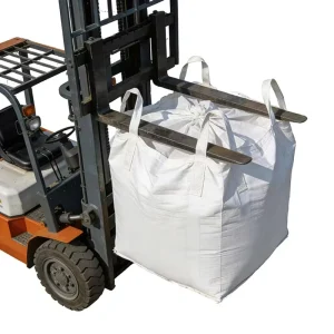 Durable Jumbo Bags Ton Bag Flat Bottom Bulk FIBC Woven PP Cross Corner Loop Safety Factor 5:1