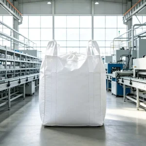 Durable PP FIBC Jumbo Bag with Cross Corner Loop 5:1 Safety Factor 1-2 Ton Capacity Industrial Transportation