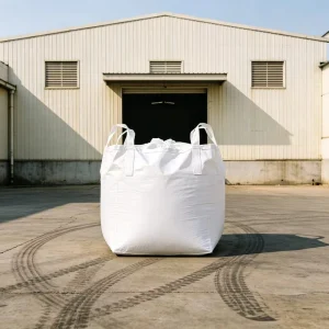 Durable PP Woven FIBC Flat Bottom Bulk Bags Cross Corner Loop Top Full Open Offset Printed 5 1 Safety Factor for Mining