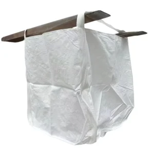 Durable Recyclable 1-2ton Capacity PP Woven Two-Point Lift Jumbo Ton Bag Flat Bottom Discharge FIBC Bags