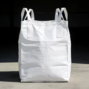 Durable Woven PP FIBC Big Bags Jumbo Bag Flat Bottom Cross Corner Loop Top Full Open 1000kg Antistatic for Construction