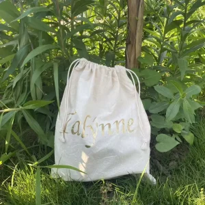 Dust Bag Natural Organic Cotton Drawstring Bag Reusable Eco Friendly Pouch for Tea Spice Packaging