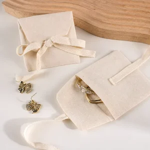 Dust-proof Cotton Storage Bag Gift Folding Cloth Packaging Bag Factory New Cotton Pouches for Jewelry