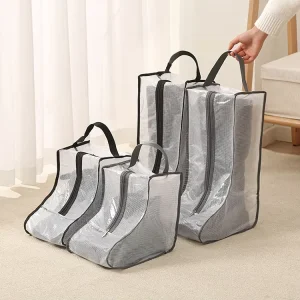 Dust proof Waterproof Shoes Boot Dust Cover Storage Zip Bags Portable Dust Bags for Shoes Large