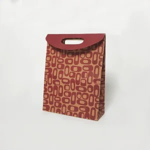 ECO PACK Recyclable Durable Heavy Duty Kraft Paper Tote Bag with Customizable Logo Eco Friendly for Gifts & Shopping