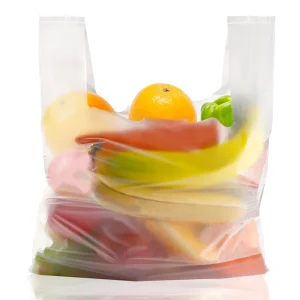 EN13432 Eco Friendly Compostable Shopping Grocery Bag Biodegradable Handle Bag