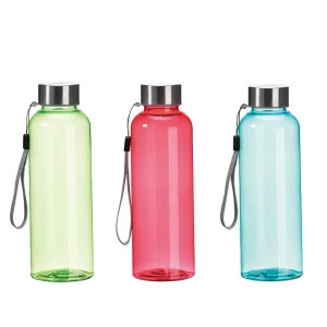 Eco Friendly 16oz 500ml BPA Free Custom Water Bottle Clear RPET Bottle Plastic Water Bottle with Custom Logo