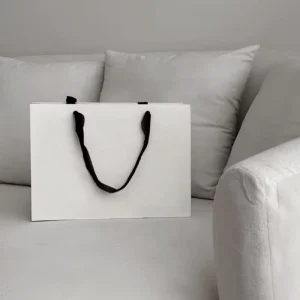 Eco Friendly Biodegradable Recyclable ISO9001 Certified Aseptic Luxury Shopping Food Grade Paper Bag Handle Custom Supermarket