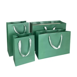 Eco Friendly Custom Paper Bag with Handle for Clothing Retail and Supermarket Use Features Personalized Logo for Promotions