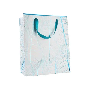 Eco Friendly Custom Paper Shopping Bags Packing Bags with Handle for Festival Gift Packaging Promotion Supermarket Use Laminated