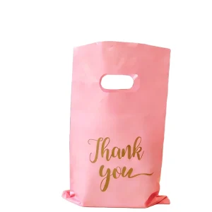 Eco Friendly Custom Plastic Bags Durable PE T Shirt Bags Design Flexo Printing Custom Logo Supermarket Clothing Shoes Packaging