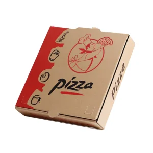 Eco Friendly Custom Printed Pizza Corrugated Cardboard Foldable Folders Matt Lamination for Food Delivery Takeaway