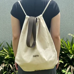 Eco Friendly Customized Cotton Drawstring Bag Reusable Travel Dust Bag