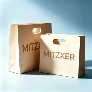 Eco Friendly Die Cut Paper Bag Kraft Paper Bags Custom Printing Paper Gift Embossing Packing Bags for Your Own Logo