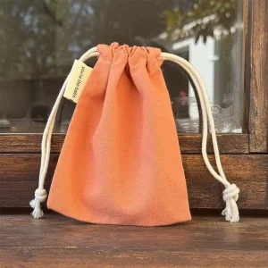 Eco-Friendly Drawstring Bag with Organic Cotton Canvas Biodegradable Dust Pouch