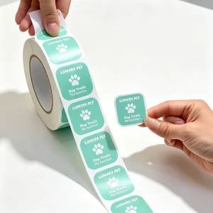 Eco Friendly Durable Holographic BOPP Laminate Vinyl Adhesive Stickers Oil Proof Waterproof Heat Resistant Permanent