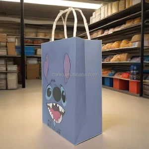 Eco Friendly Extra Large Brown Paper Bags Custom Printed for Retail and Luxury Gift Packaging