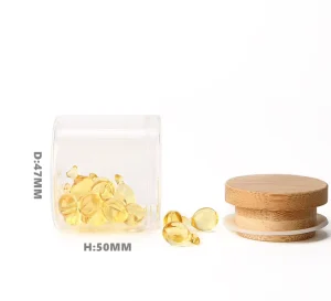 Eco Friendly Food Grade Borosilicate Glass Jar Bamboo Lid Healthy Safe Storage Easy Clean Reusable
