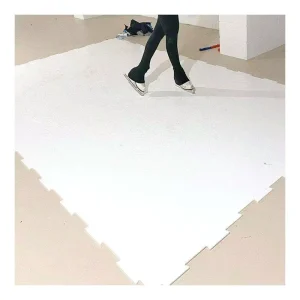 Eco Friendly Indoor Artificial Ice Tiles Outdoor Portable Ice Skating Rink Plastic Flooring Mat