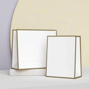 Eco-Friendly Kraft Paper Bags Ready to Ship in Bulk for Supermarket Use Durable and Customizable Logo Gift Packaging