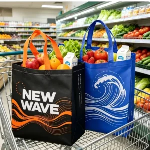 Eco Friendly Laminated Non Woven Tote Bag Waterproof Reusable Shopping Bag for Advertising Giveaways