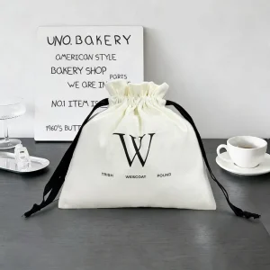 Eco Friendly Large Artisan Loaf Toast Reusable Foldable Custom Canvas Cotton Drawstring Dust Bag for Storage
