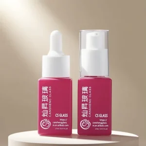 Eco Friendly Luxury Foundation Serum Oil Bottles 15ml 30ml Square Glass Pump with Silk Screen Printed Customized Frosted Colors