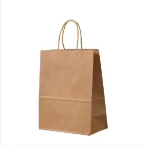 Eco-Friendly New Kraft Shopping Paper Bag With Handles Coffee Takeout Bags With Your Own Logo Classic Gift Paper Bags