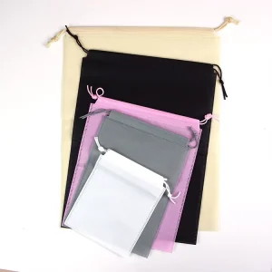 Eco Friendly Non-Woven Fabric Drawstring Dust Bag Custom Logo Silk Screen Printing Cloth Material Multipurpose for