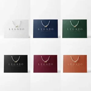 Eco Friendly Paper Shopping Bags With Logo for Gift Food Retail Store