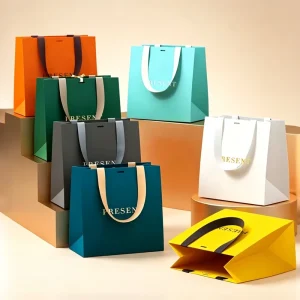 Eco-Friendly Paperboard Bags for Supermarket Microwaves Custom Sizes Colors for Dresses Fur Gifts Shoes Packaging