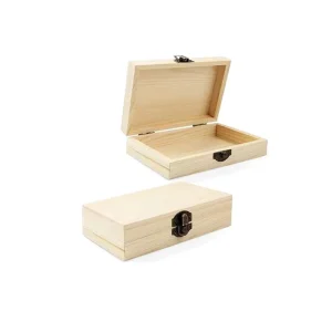 Eco Friendly Pine & Bamboo Storage Boxes Reusable Decorative Craft Wood Gift Stash Painted Technique