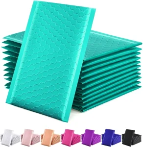 Eco Friendly Printed Custom Logo Bubble Mailers Recyclable Waterproof Express Shipping Packaging Bags